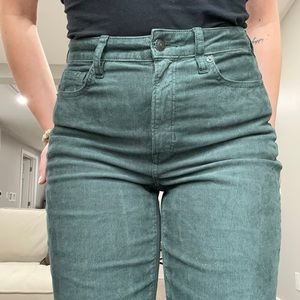 American eagle green corduroy jeans